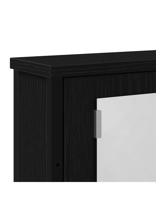 VANNITOA PEEGELKAPP, MUST TAMM, 42 X 12 X 60 CM, TEHISPUIT
