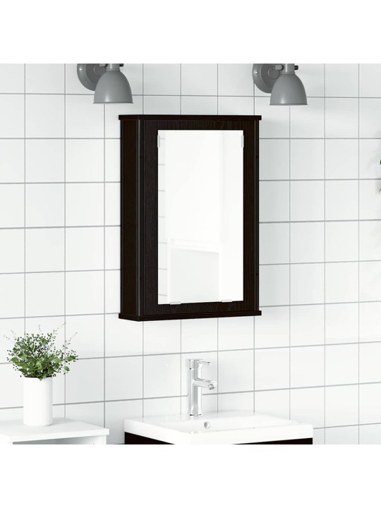 VANNITOA PEEGELKAPP, MUST TAMM, 42 X 12 X 60 CM, TEHISPUIT