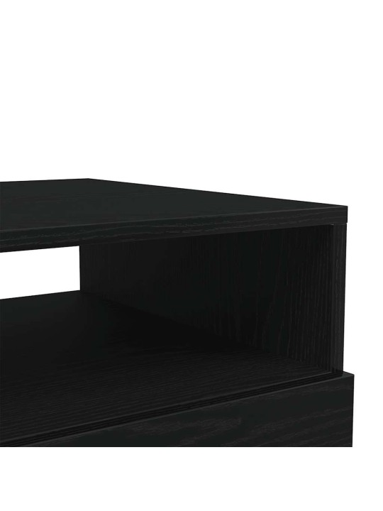 KOHVILAUD LED-TULEDEGA, MUST TAMM, 50 X 49 X 40 CM