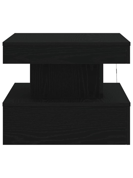 KOHVILAUD LED-TULEDEGA, MUST TAMM, 50 X 50 X 40 CM