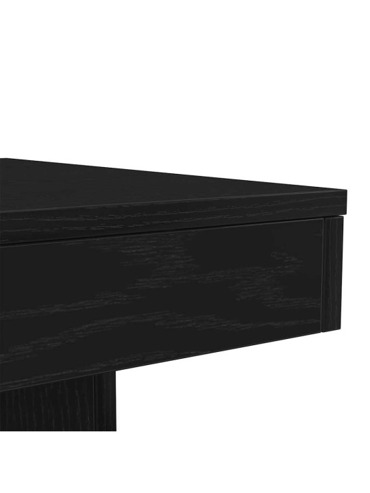 KOHVILAUD LED-TULEDEGA, MUST TAMM, 50 X 50 X 40 CM