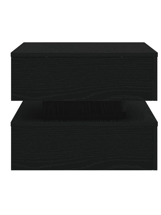 KOHVILAUD LED-TULEDEGA, MUST TAMM, 50 X 50 X 40 CM