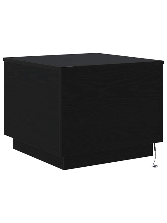 KOHVILAUD LED-TULEDEGA, MUST TAMM, 50 X 50 X 40 CM