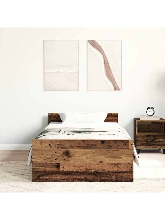 VOODIRAAM ILMA MADRATSITA, VANA PUIT 75X190 CM, TEHISPUIT