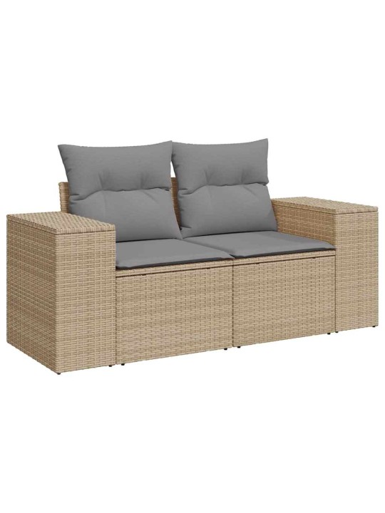 10-OSALINE AIADIIVANI KOMPLEKT PATJADEGA, BEEŽ, ROTANG/AKAATSIA