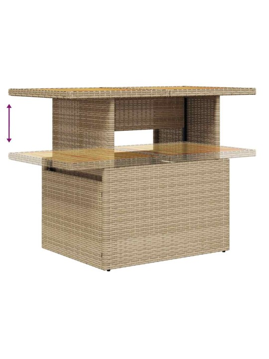 10-OSALINE AIADIIVANI KOMPLEKT PATJADEGA, BEEŽ, ROTANG/AKAATSIA