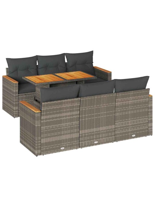 7-OSALINE AIADIIVANI KOMPLEKT PATJADEGA, HALL, ROTANG/AKAATSIA