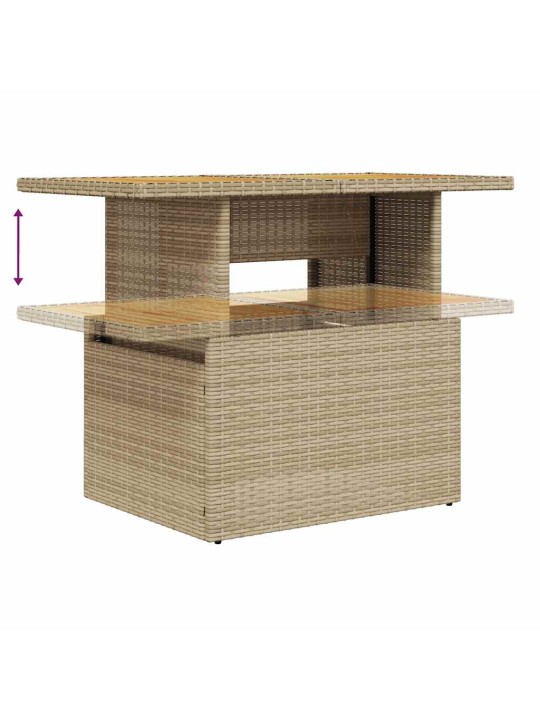 9-OSALINE AIADIIVANI KOMPLEKT PATJADEGA, BEEŽ, ROTANG/AKAATSIA