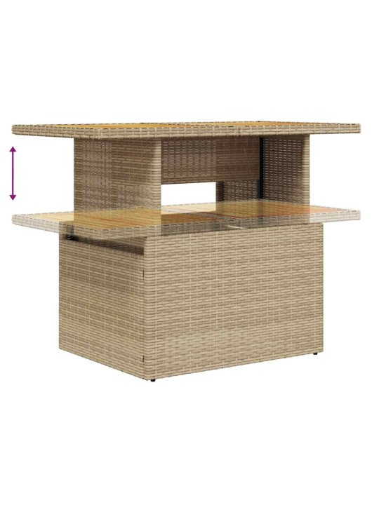 9-OSALINE AIADIIVANI KOMPLEKT PATJADEGA, BEEŽ, ROTANG/AKAATSIA