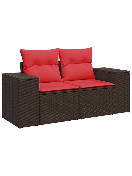 6-OSALINE AIADIIVANI KOMPLEKT PATJADEGA, MUST, ROTANG/AKAATSIA