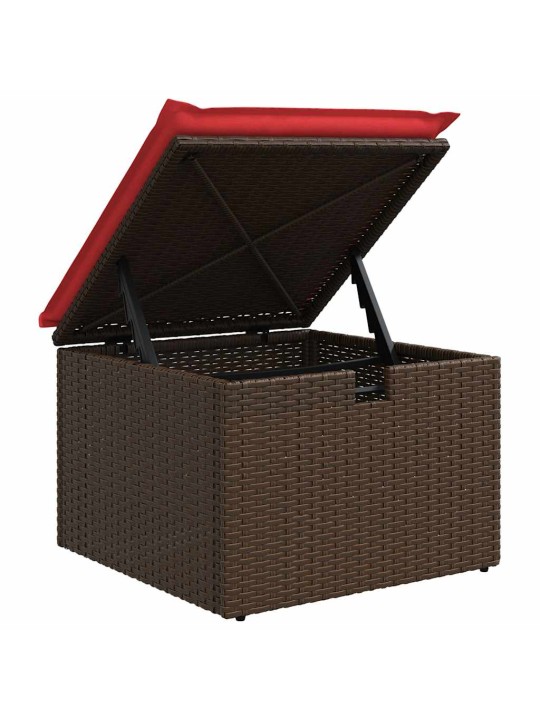 6-OSALINE AIADIIVANI KOMPLEKT PATJADEGA, MUST, ROTANG/AKAATSIA