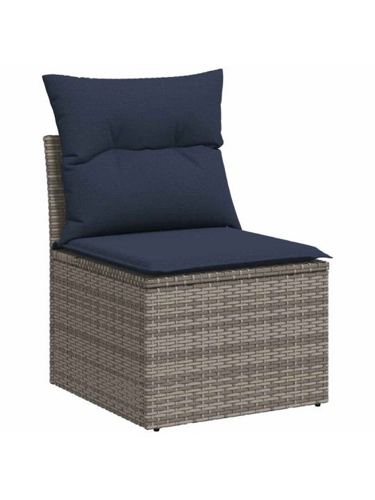 7-OSALINE AIADIIVANI KOMPLEKT PATJADEGA, MUST, ROTANG/AKAATSIA
