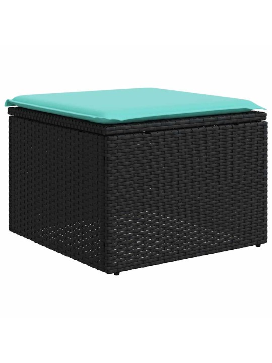 2-OSALINE AIADIIVANI KOMPLEKT PATJADEGA, MUST, ROTANG/AKAATSIA