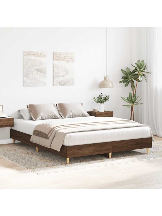 VOODIRAAM ILMA MADRATSITA, PRUUN TAMM, 140 X 200 CM, TEHISPUIT