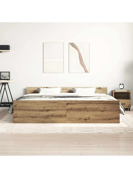 VOODIRAAM ILMA MADRATSITA, KÄSITÖÖTAMM 160X200 CM, TEHISPUIT