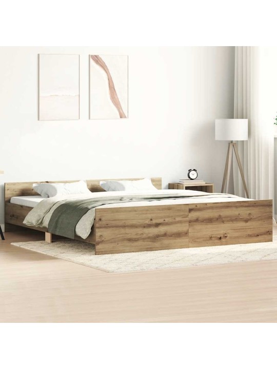 VOODIRAAM ILMA MADRATSITA, KÄSITÖÖTAMM 180X200 CM, TEHISPUIT