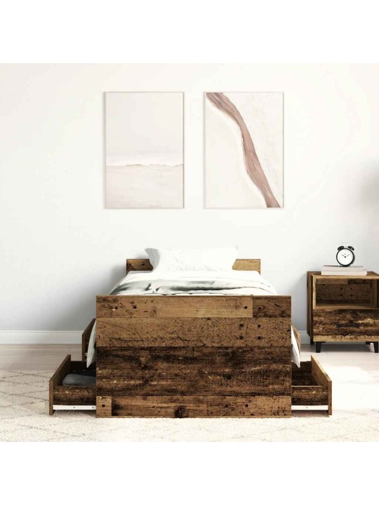 VOODIRAAM ILMA MADRATSITA, VANA PUIT 90X190 CM, TEHISPUIT