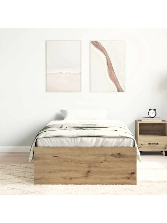 VOODIRAAM ILMA MADRATSITA, KÄSITÖÖTAMM 100X200 CM, TEHISPUIT