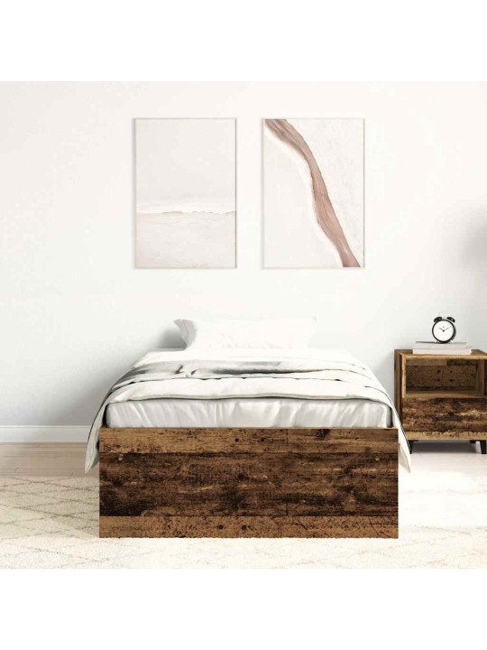 VOODIRAAM ILMA MADRATSITA, VANA PUIT 90X190 CM, TEHISPUIT