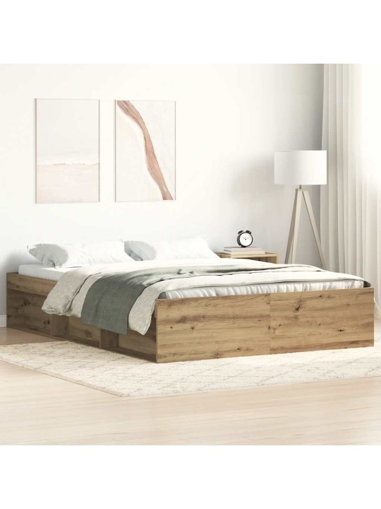 VOODIRAAM ILMA MADRATSITA, KÄSITÖÖTAMM 140X200 CM, TEHISPUIT