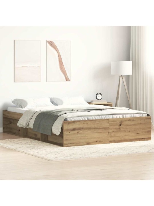 VOODIRAAM ILMA MADRATSITA, KÄSITÖÖTAMM 160X200 CM, TEHISPUIT