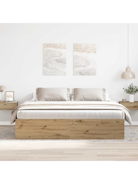 VOODIRAAM ILMA MADRATSITA, KÄSITÖÖTAMM 180X200 CM, TEHISPUIT