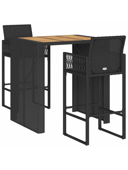 3-OSALINE AIATANGIDE KOMPLEKT ILMA PATJADETA BLACK