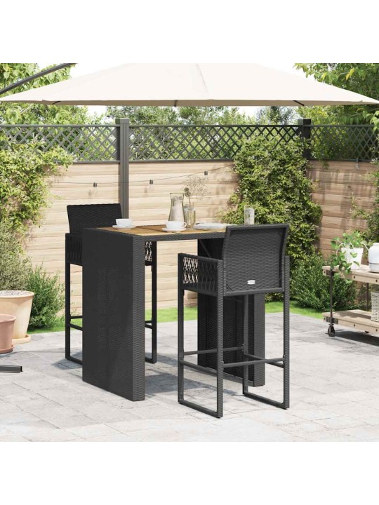 3-OSALINE AIATANGIDE KOMPLEKT ILMA PATJADETA BLACK
