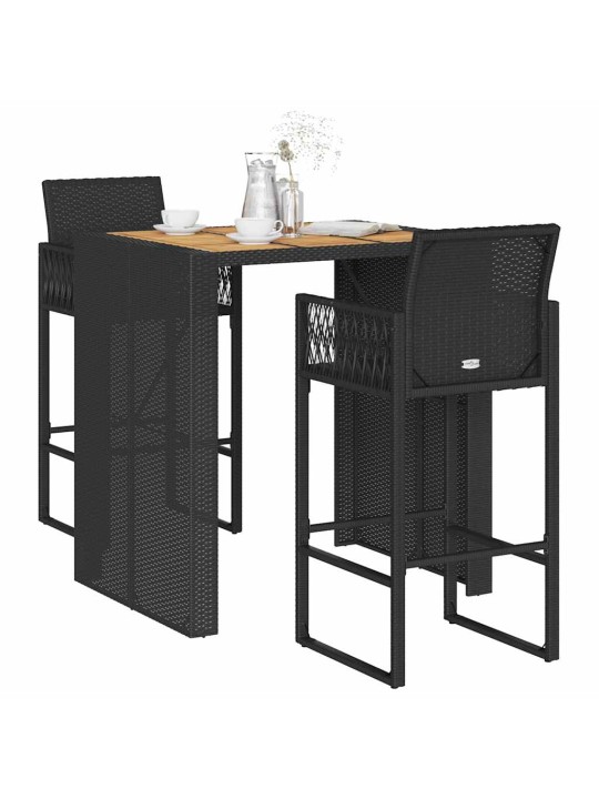 3-OSALINE AIATANGIDE KOMPLEKT ILMA PATJADETA BLACK