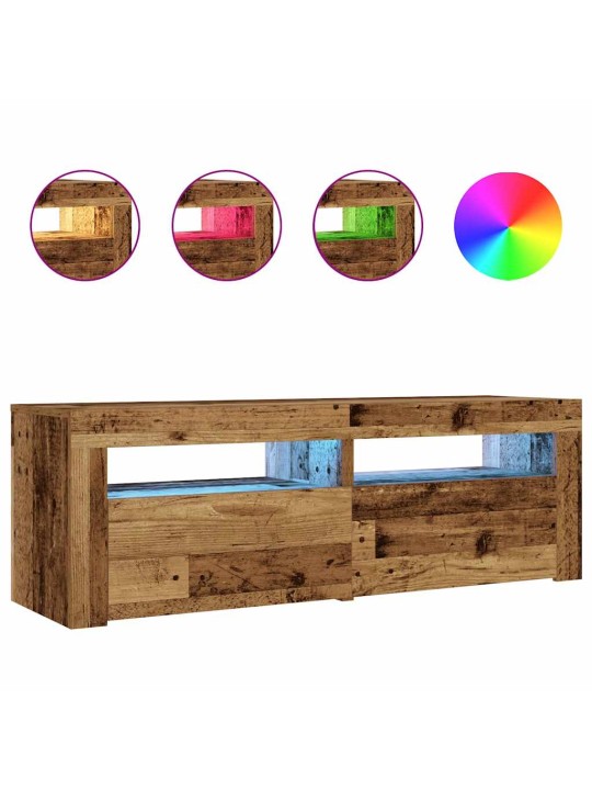 ÖÖKAPID 2 TK LED-IDEGA OLD WOOD 60X35X40 CM