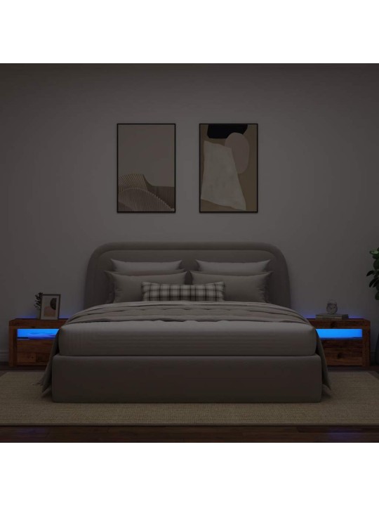 ÖÖKAPID 2 TK LED-IDEGA OLD WOOD 60X35X40 CM