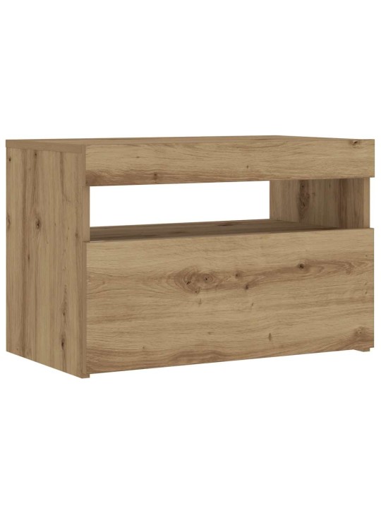LED-VALGUSTITEGA ÖÖKAPP ARTISAN TAMM 60X35X40 CM