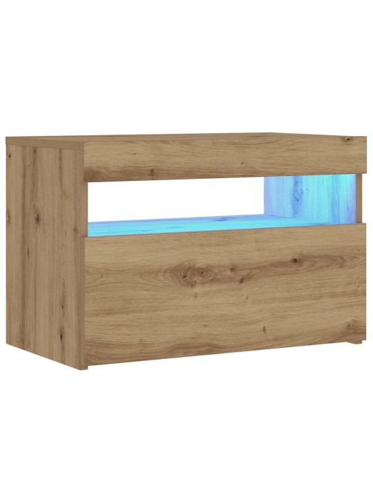 LED-VALGUSTITEGA ÖÖKAPP ARTISAN TAMM 60X35X40 CM