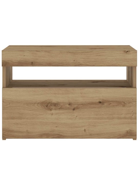 LED-VALGUSTITEGA ÖÖKAPP ARTISAN TAMM 60X35X40 CM