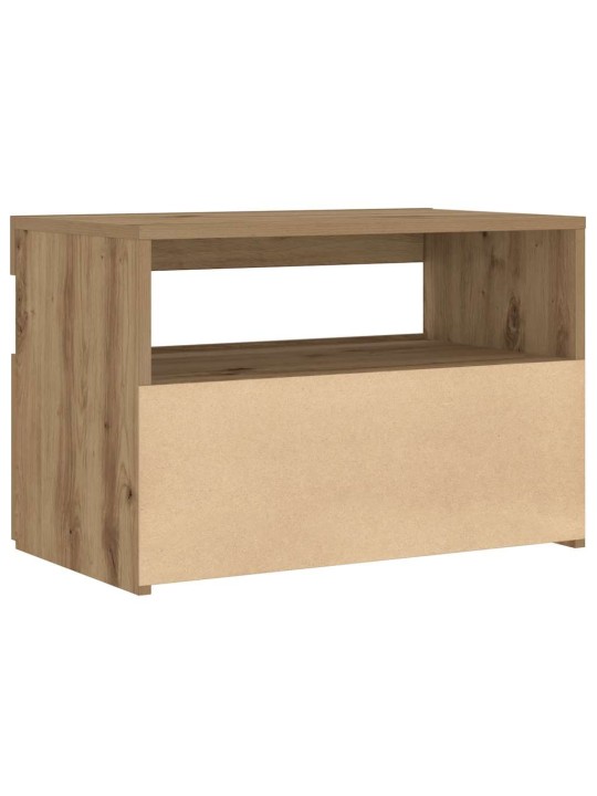LED-VALGUSTITEGA ÖÖKAPP ARTISAN TAMM 60X35X40 CM