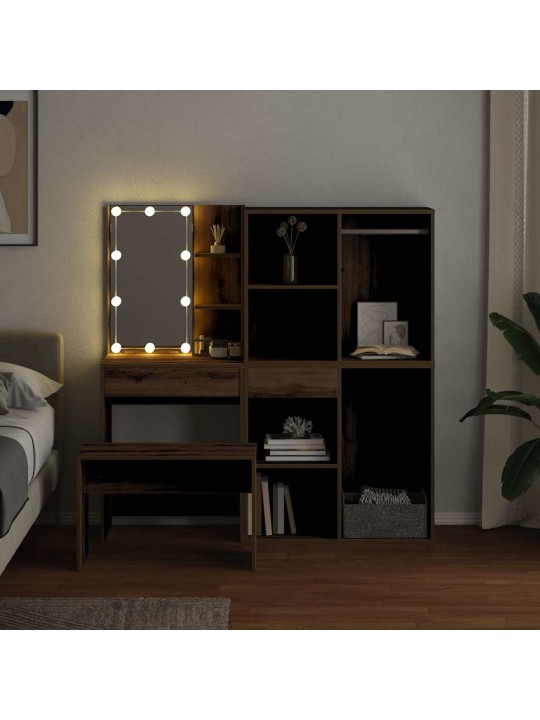Tualettlaua komplekt led käsitööline tamme ehituspuit