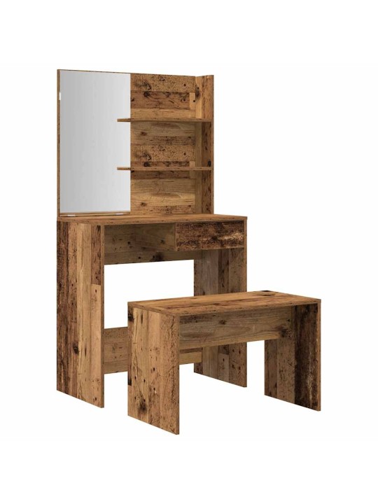 TUALETTLAUA KOMPLEKT OLD WOOD ENGINEERED WOOD
