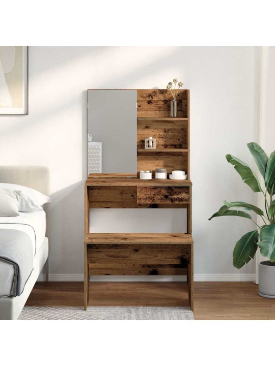 TUALETTLAUA KOMPLEKT OLD WOOD ENGINEERED WOOD