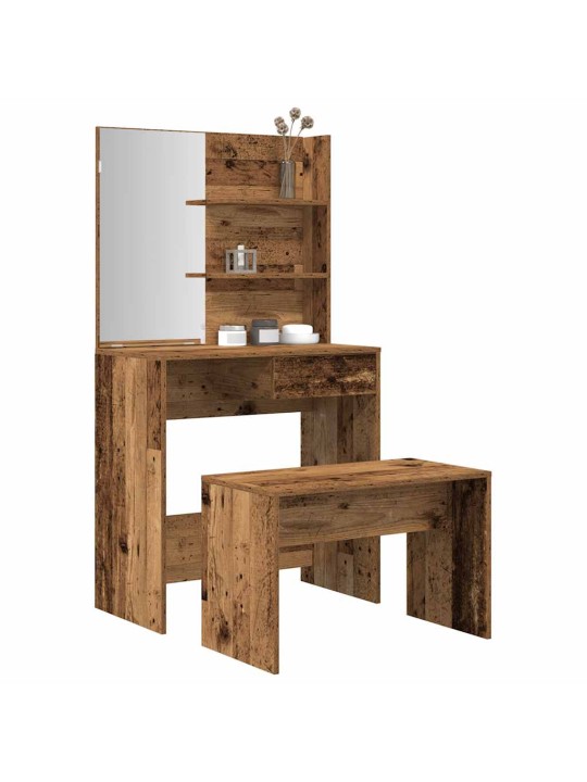 TUALETTLAUA KOMPLEKT OLD WOOD ENGINEERED WOOD