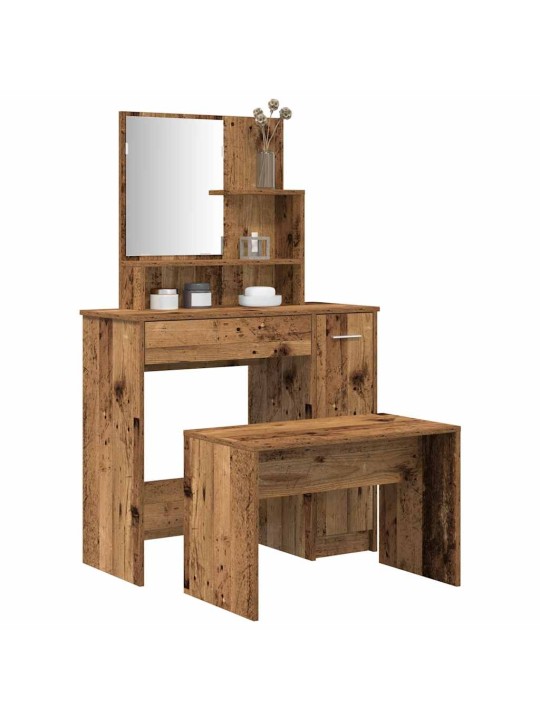 TUALETTLAUA KOMPLEKT OLD WOOD ENGINEERED WOOD