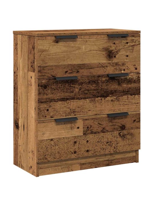 PUHVETKAPID 3 TK VANA PUIT 60X30X70 CM ENGINEERED WOOD