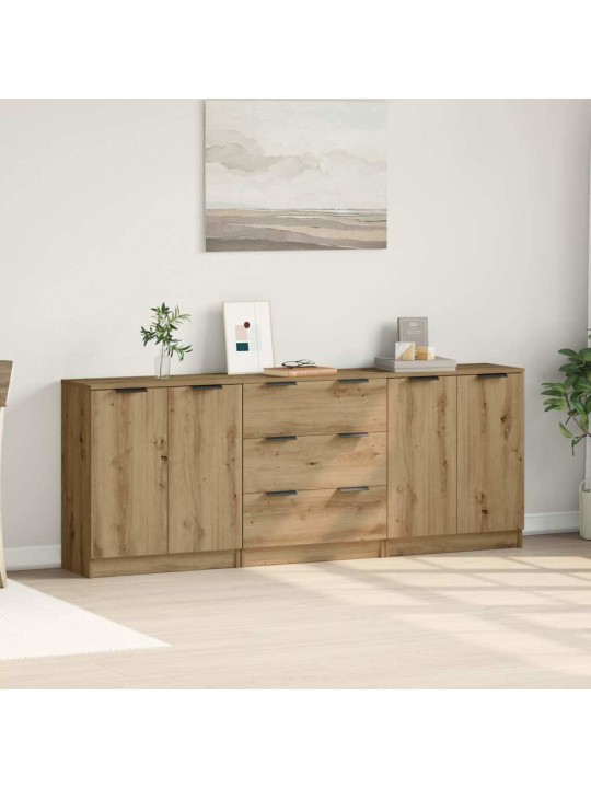 PUHVETKAPID 3 TK ARTISAN TAMM 60X30X70 CM INSENERPUIT