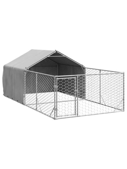 OUTDOOR DOG KENNEL RUN 4X2X1,5 M TSINGITUD TERASEGA