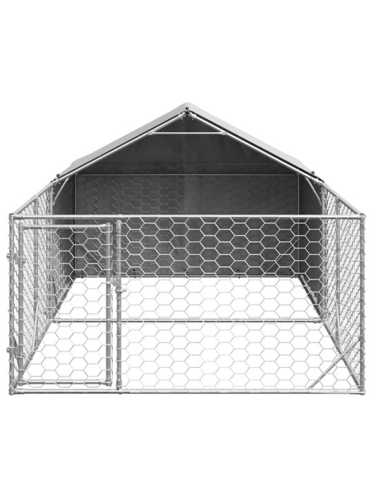 OUTDOOR DOG KENNEL RUN 4X2X1,5 M TSINGITUD TERASEGA