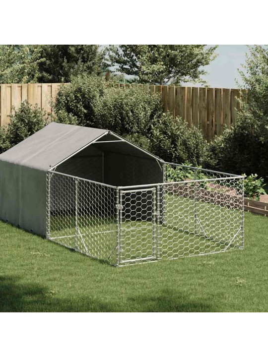 OUTDOOR DOG KENNEL RUN 4X2X1,5 M TSINGITUD TERASEGA