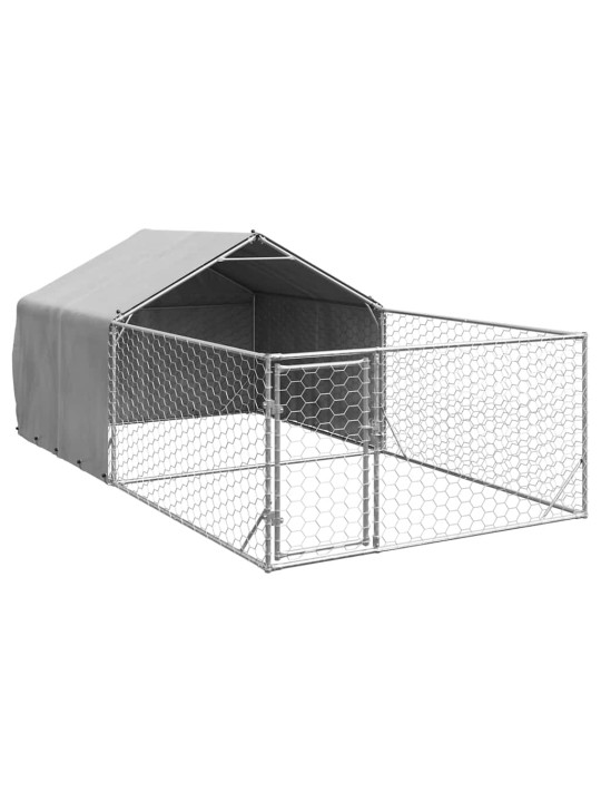 OUTDOOR DOG KENNEL RUN 5X2X1,5 M TSINGITUD TERASEGA