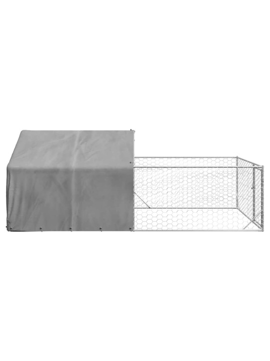 OUTDOOR DOG KENNEL RUN 5X2X1,5 M TSINGITUD TERASEGA