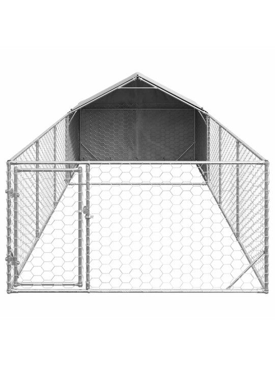 OUTDOOR DOG KENNEL RUN 7X2X1,5 M TSINGITUD TERASEGA