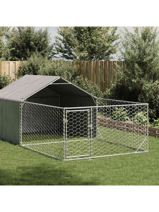 OUTDOOR DOG KENNEL RUN 7X2X1,5 M TSINGITUD TERASEGA