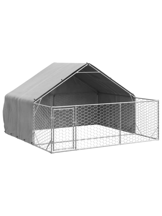 OUTDOOR DOG KENNEL RUN 3X3X1,9 M TSINGITUD TERASEGA